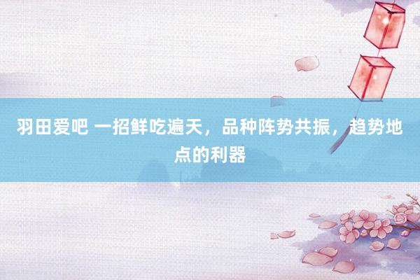 羽田爱吧 一招鲜吃遍天，品种阵势共振，趋势地点的利器